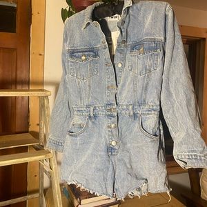 Twiin denim romper